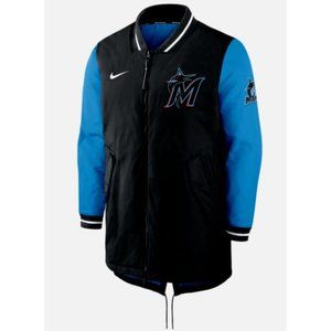 Nike Miami Marlins Baseball Dugout Full-Zip Jacket Men’s Size 2XL NWT Black $200
